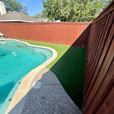 Poolside-Side-Yard-Artificial-Turf-Installation-in-The-Colony-TX 1